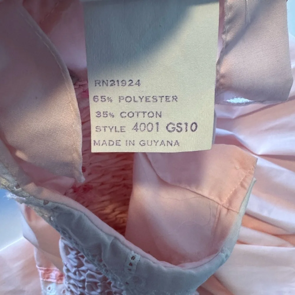 Polly Flinders Vintage Baby Girl Pink Smocked Dress Size 2T